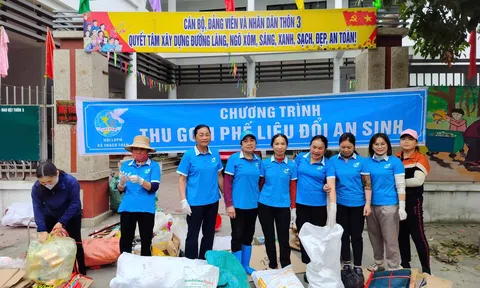 Hà Nội: Hội LHPN xã Thạch Thán triển khai mô hình "Thu gom phế liệu, đổi an sinh"