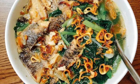 PHOTO: Cá rô đồng nấu canh cải tuyệt ngon