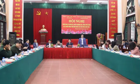 Thẩm định xã đạt chuẩn nông thôn mới nâng cao tại Quảng Bị và Lam Điền