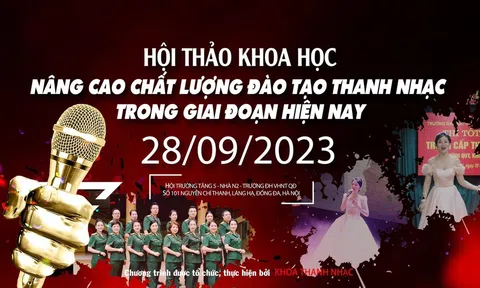 Trường đại học Văn hóa Nghệ thuật Quân đội tổ chức "Hội thảo nâng cao chất lượng đào tạo thanh nhạc trong giai đoạn hiện nay"