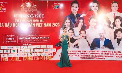 Người đẹp Ngọc Trang khoe vóc dáng thon gọn tại chung kết Hoa hậu DNVN 2023